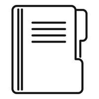 Prosecutor folder icon, outline style vector