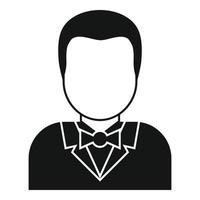 Croupier icon, simple style vector