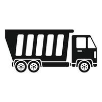 Tipper heavy icon, simple style vector