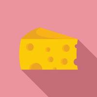 Sommelier cheese icon, flat style vector