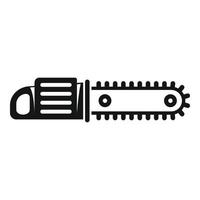 Instrument chainsaw icon, simple style vector