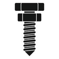 Aircraft repair screw icon, simple style vector