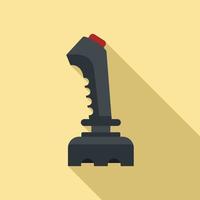 Gamification joystick icon, flat style vector