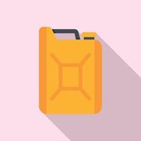 Gasoline canister icon, flat style vector