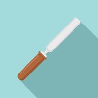 Chisel tool icon, flat style vector