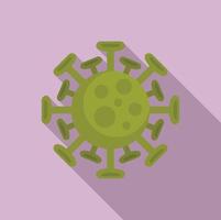 Corona virus icon, flat style vector