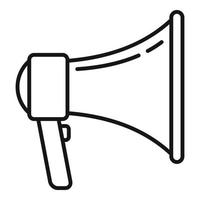 Studio megaphone icon, outline style vector