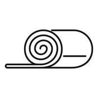 Sauna isolation icon, outline style vector