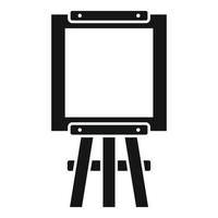 Equipment easel icon, simple style vector