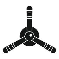 icono de hélice de reparación de aviones, estilo simple vector