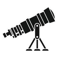 Looking telescope icon, simple style vector