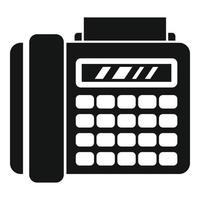 Office manager telephone icon, simple style vector