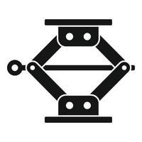 Jack screw icon, simple style vector