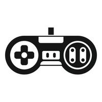 icono de joystick de juegos de arcade, estilo simple vector