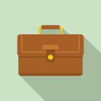 Internship case icon, flat style vector