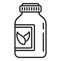 Science medical jar icon, outline style vector