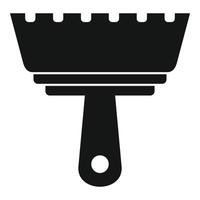 Tiler steel putty icon, simple style vector