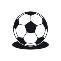 Soccer ball icon, simple style vector