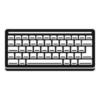 icono de teclado de hardware, estilo simple vector