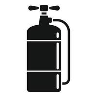 icono de seguridad del extintor de incendios, estilo simple vector