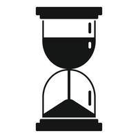 icono de reloj de arena fiscal, estilo simple vector