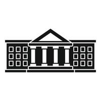 Harvard university icon, simple style vector