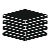 Tiler stack icon, simple style vector