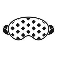 Face sleeping mask icon, simple style vector