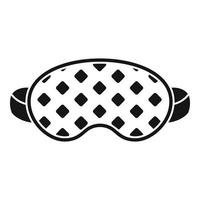 Face sleeping mask icon, simple style vector