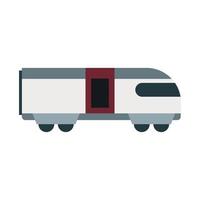 Train icon, flat style vector