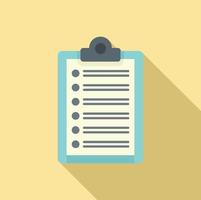 Library to do list icon, flat style vector