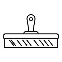 Putty knife spackle icon, outline style vector