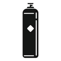 icono de líquido del cilindro de gas, estilo simple vector