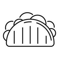 Sandwich icon, outline style vector