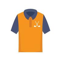 icono de polo de golf, tipo plano vector