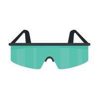 Golf glasses icon, flat style vector