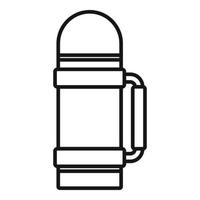 Safari hunting thermos bottle icon, outline style vector