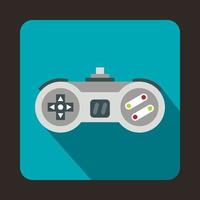 icono de joystick, estilo plano vector