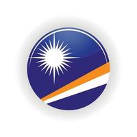 Marshall Islands icon circle vector