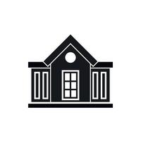 Mansion icon, simple style vector