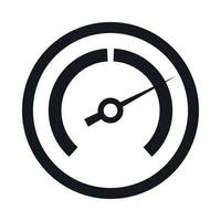 Speedometer icon, simple style vector