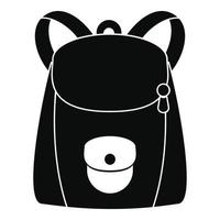 icono de mochila moderna, estilo simple vector