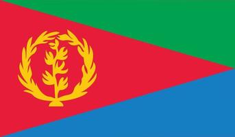 imagen de la bandera de eritrea vector