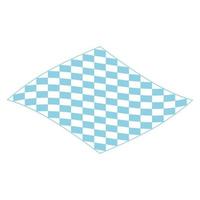 Picnic blanket for outdoor icon, isometric style vector