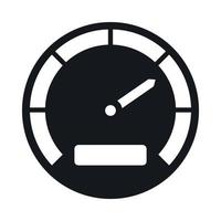 Speedometer icon, simple style vector