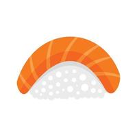 Sake sushi icon, flat style vector