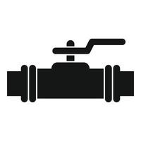 Plumber water tap icon, simple style vector