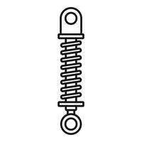 Car shock absorber icon, outline style vector