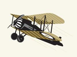 Retro airplane vector