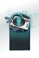 DJ turntable - vector